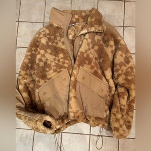 JoyLab Tan Faux Fur Jacket